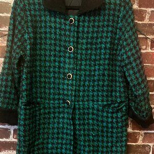 Vintage 80s Wool Blend Jacket Sz M Oversized